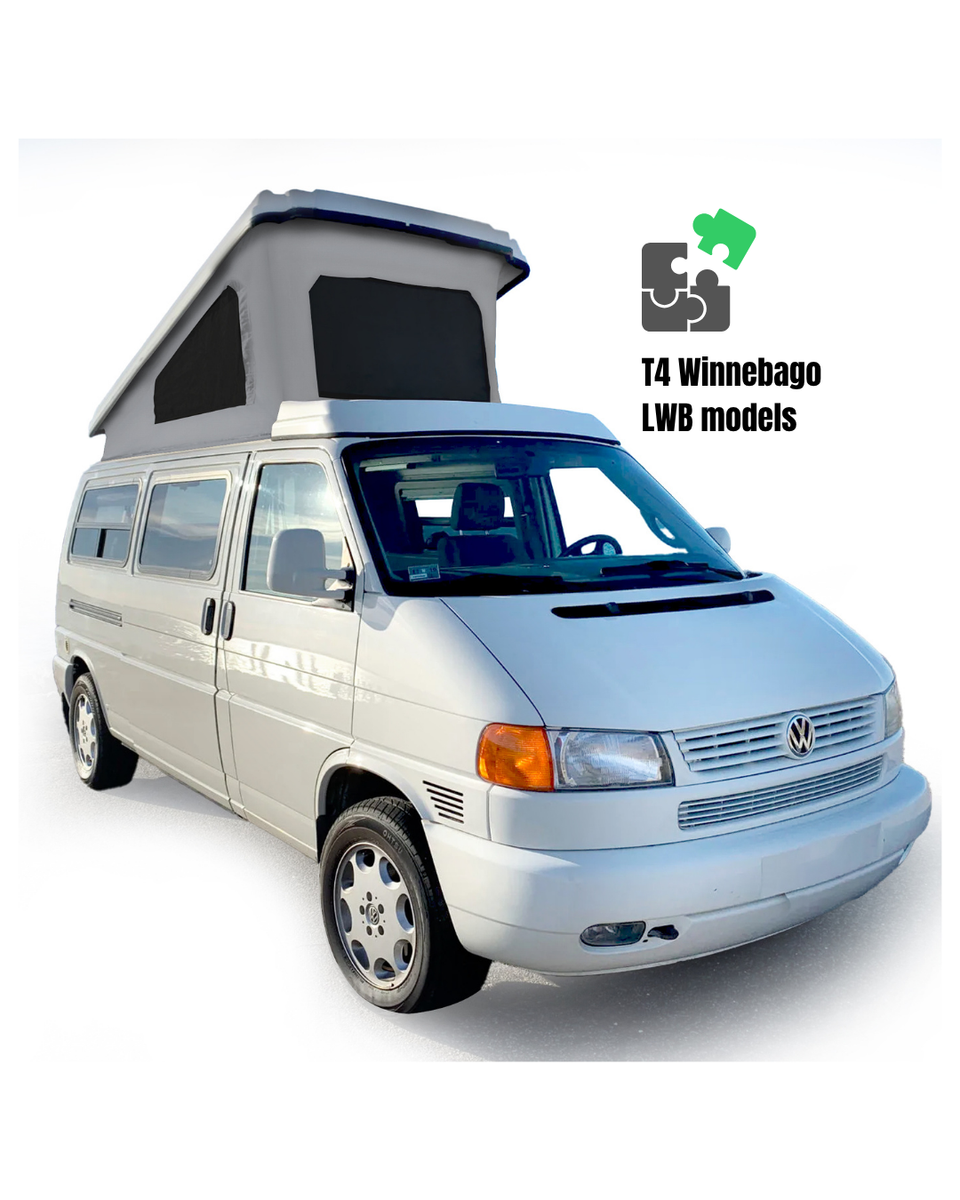 VW T4 EuroVan Winnebago 3-window Pop-Top canvas LWB