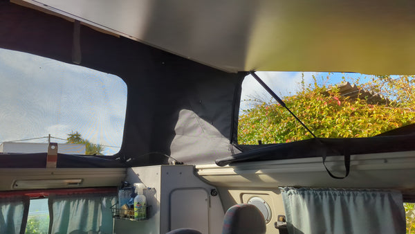Pop Top Roof Replacement Canvas Compatible with Ford Nugget 2nd-Gen Pop-Top Roof (1991/92-1999) | 3-window Replacement Roof Tent