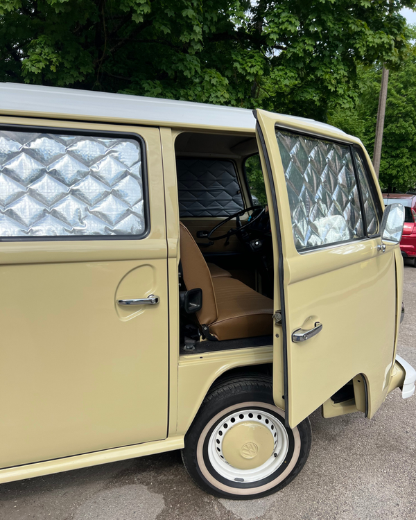 Magnetic Insulation Set Compatible with VW T2 Full Interior | Complete 8-panel Thermal Blinds Kit