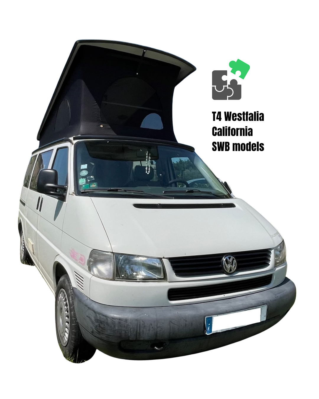VW T4 EuroVan Winnebago 3-window Pop-Top canvas LWB