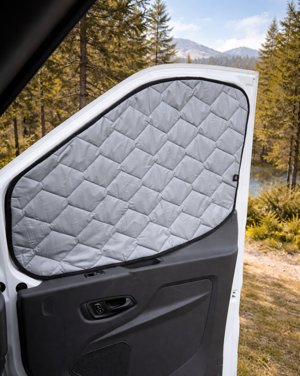 Magnetic Insulation Compatible with Ford Transit (2014–2018) 9-Layer Cockpit Thermal Blinds – 3-Piece Set