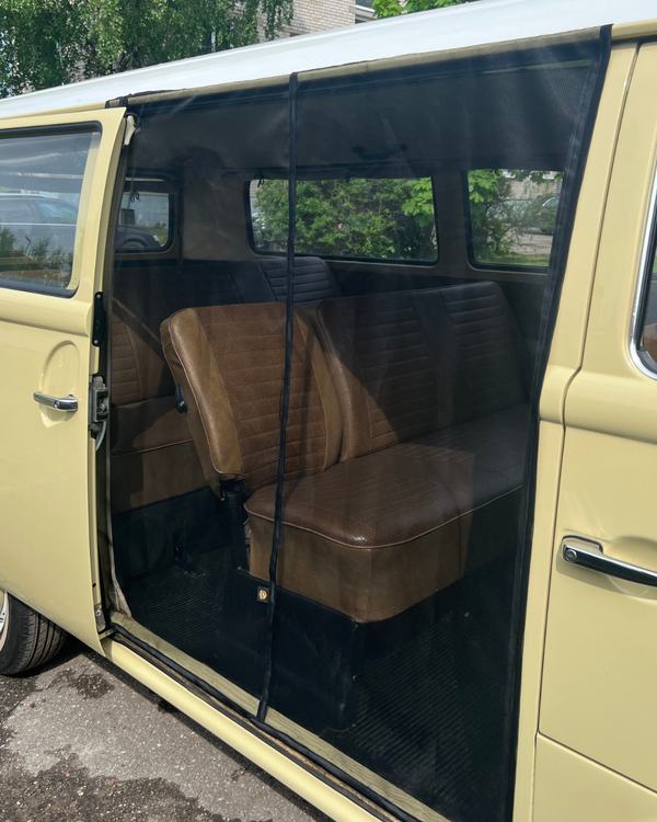Magnetic Bug Screen Compatible with VW T2 in BLACK