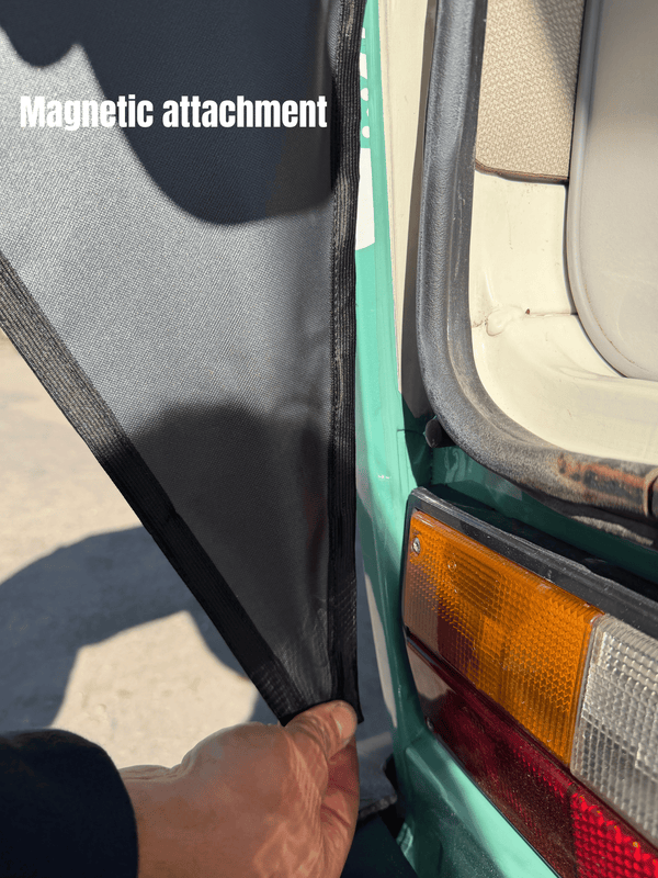 Rear Hatch Windbreaker – Magnetic Rear Access Weather Screen Compatible with VW T3/T25