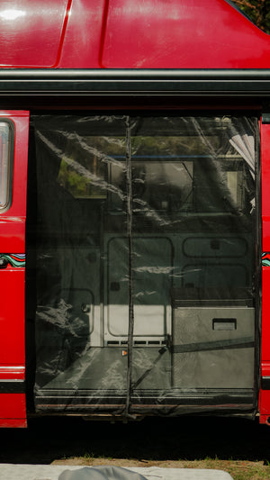Magnetic Mosquito Screen Compatible with VW T3 in BLACK