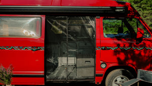 Magnetic Mosquito Screen Compatible with VW T3 in BLACK