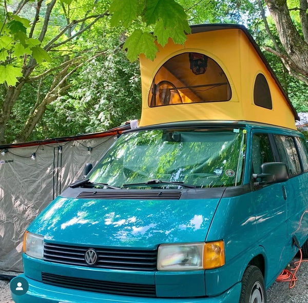 VW T4 EuroVan Weekender Pop-Top Roof Canvas SWB| 3-window, Weather-resistant Replacement Canvas - Vanagon Maniac