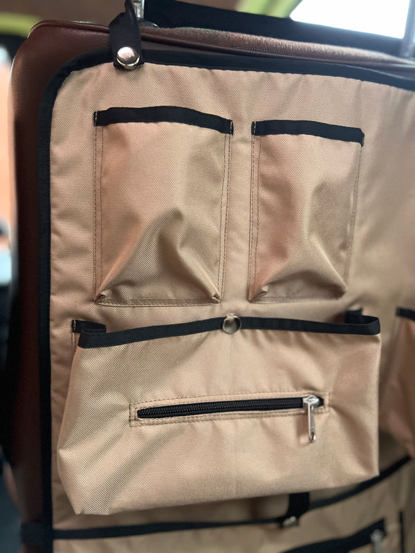 Rear Seat Organizer Compatible with VW T3 / T25 (Universal Fit) | Multi-Pocket Campervan Storage