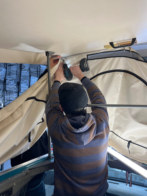 Pop Top Roof Replacement Canvas Compatible with VW T4 California Pop-Top Roof | 3-window, SWB