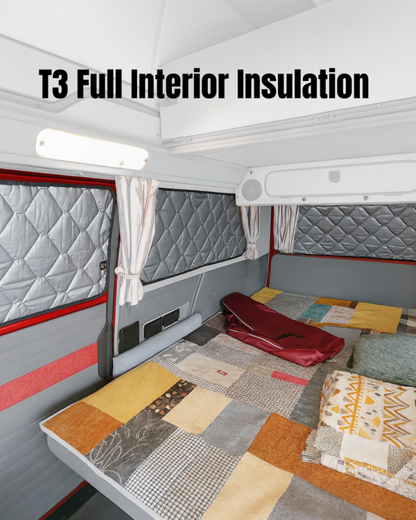 Magnetic Insulation Set Compatible with VW T3 Full Interior Windows | Complete 8-panel Thermal Blinds Kit