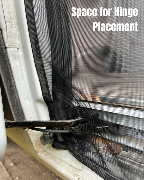 Magnetic Mosquito Net | Compatible with Fiat Ducato / RAM ProMaster / Peugeot Boxer 2022–2026 (Sliding Door + Rear Access) – BLACK