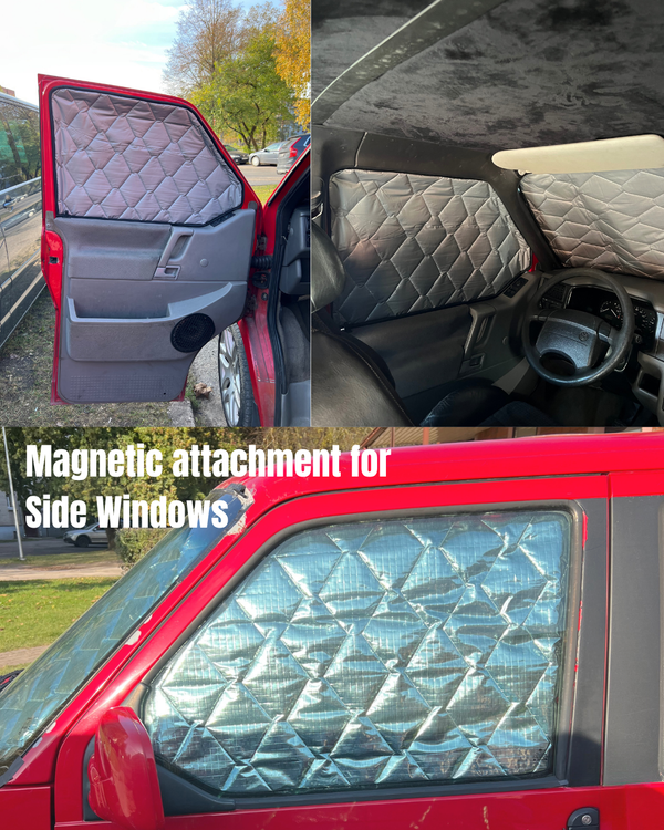 Thermal Insulation Kit Compatible with VW T4 (SWB) Full Interior Windows | 8-Panel Complete Camper Set