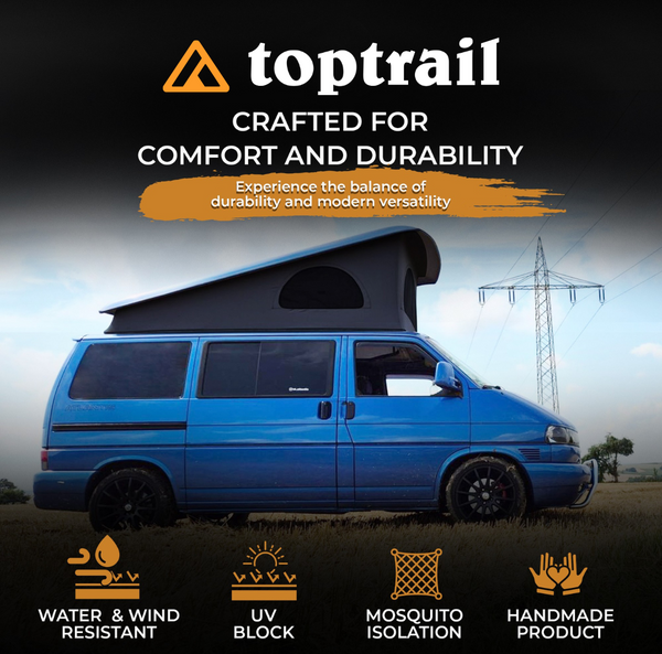 Pop Top Roof Replacement Canvas Compatible with VW T4 EuroVan Weekender Westfalia Roof - Weather-Resistant 3-Window Replacement