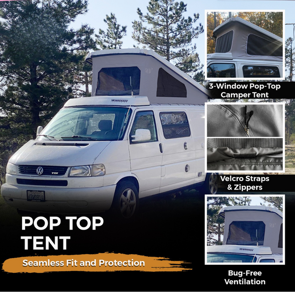 Pop-Top Roof Replacement Canvas Compatible with T4 Eurovan Winnebago LWB Camper (1995–2003)