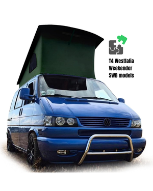 VW T4 EuroVan Weekender 2-window Pop-Top Roof Replacement Canvas SWB - Vanagon Maniac