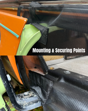Magnetic Mosquito Screen Compatible with VW T3 in BLACK