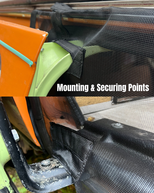 Magnetic Mosquito Screen Compatible with VW T3 in BLACK