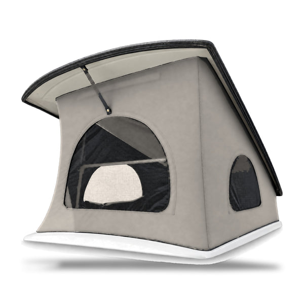 Namiot dachu sypialnego VW T4 California SWB z 3 oknami, LightGrey