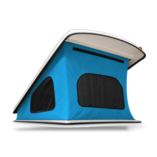 Hefdakdoek met 3 ramen voor VW T4 Reimo-hefdak in DeepSkyBlue