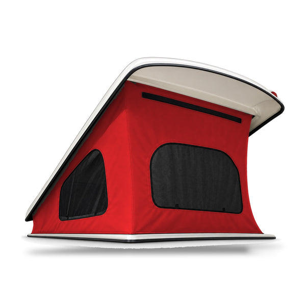 Hefdakdoek met 3 ramen voor VW T4 Reimo-hefdak in Red