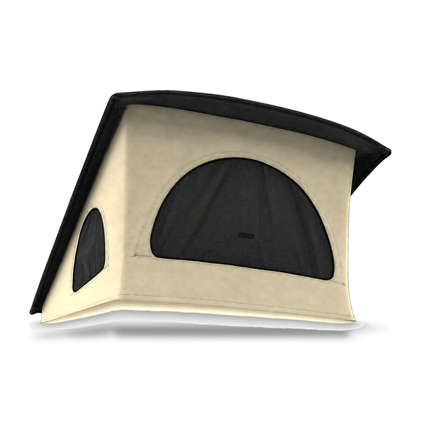 Hefdakdoek met 3 ramen voor VW T4 EuroVan Weekender SWB in BlanchedAlmond