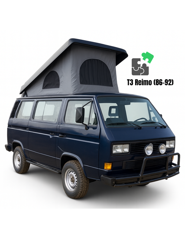 Pop Top Roof Replacement Canvas Compatible with VW T3 REIMO (86-92) Pop-Top Roof - Premium Quality with 3 Windows