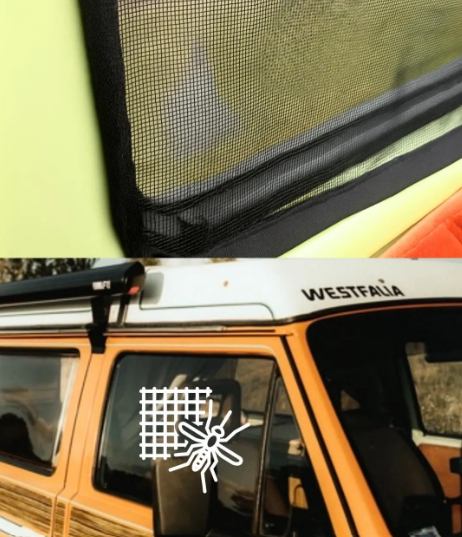 Mosquito Window Screens Compatible with VW T3 (Pair)